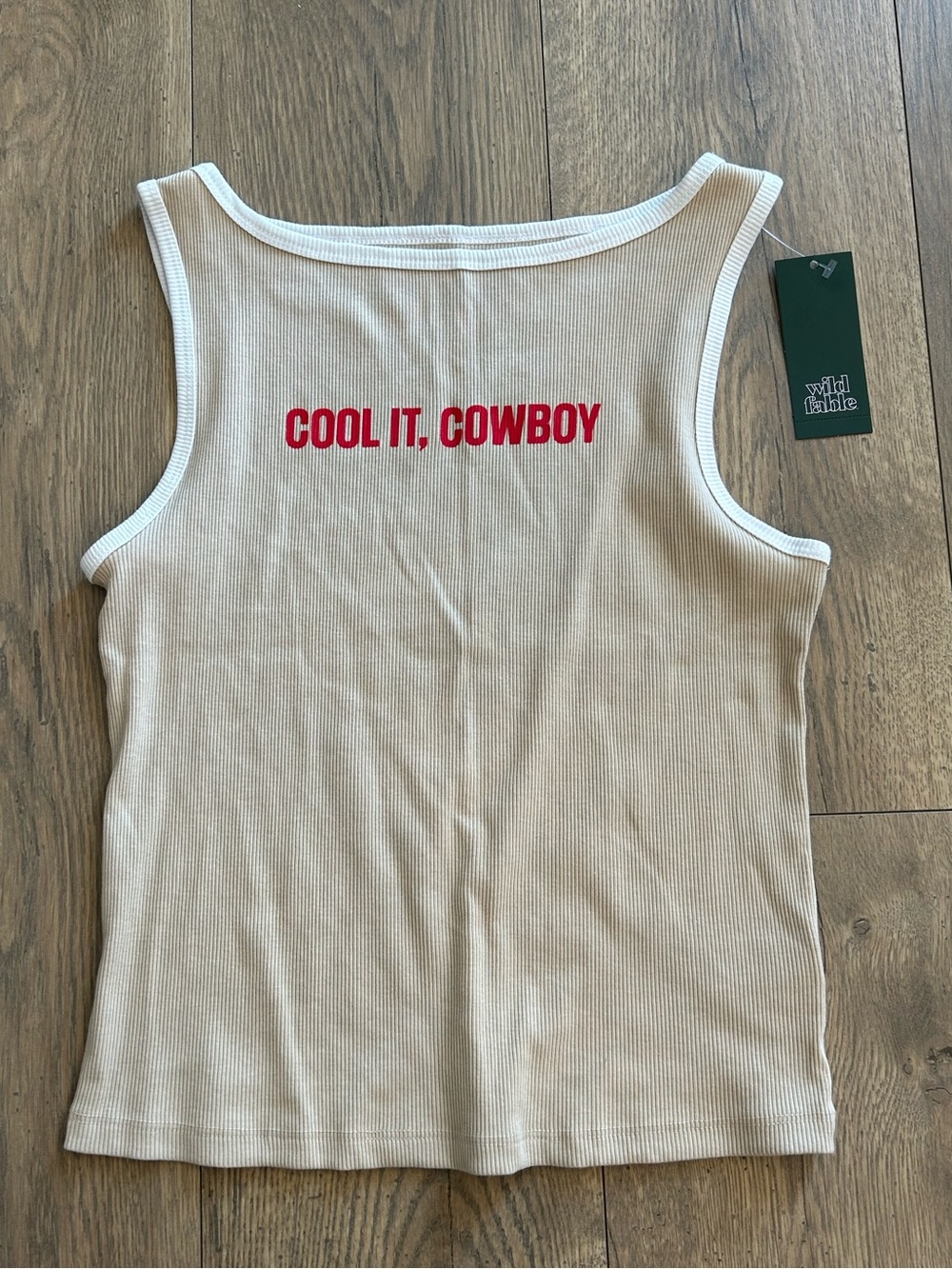 Wild Fable “Cool It, Cowboy” Ribbed Tank Top - NWT